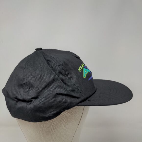 It's an Attitude Thing Snapback Hat Black One Size Adjustable 6 Panel Cotton - Picture 4 of 7